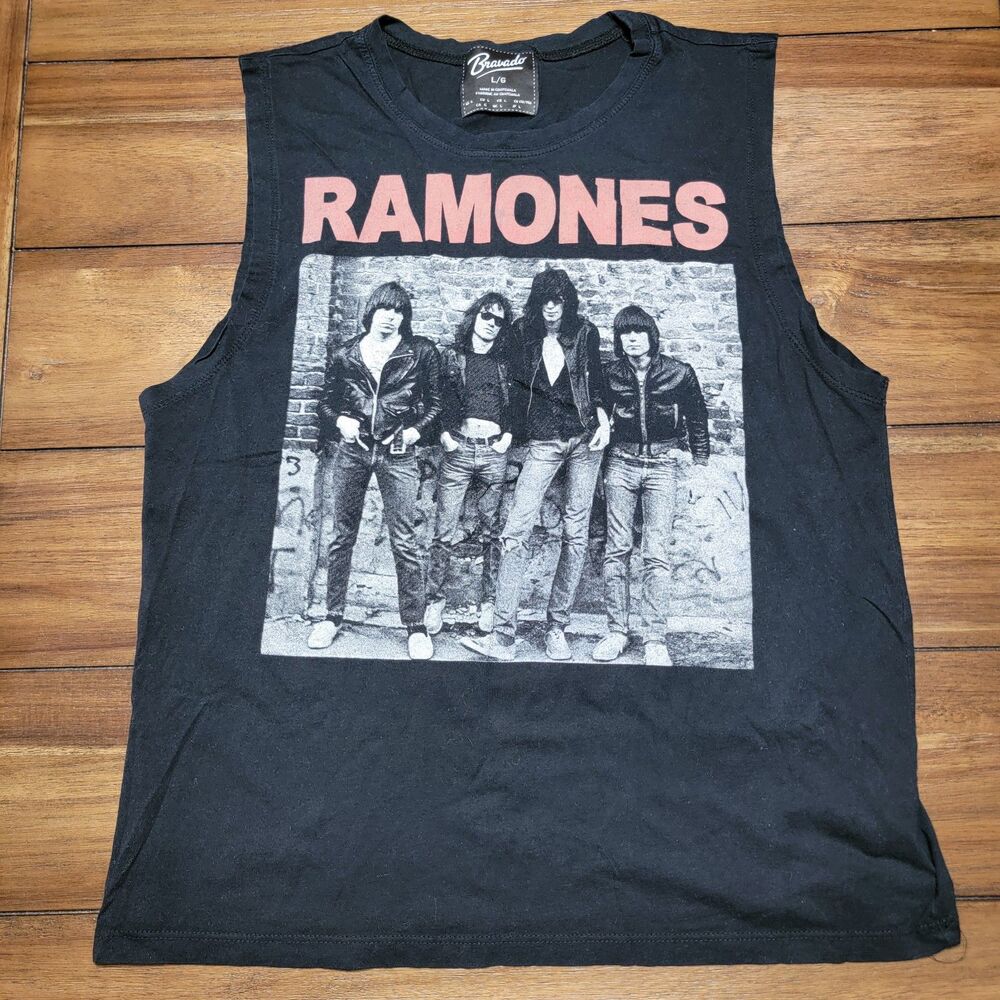 Bravado Black Unisex Tank Top "Ramones" - Size Large*